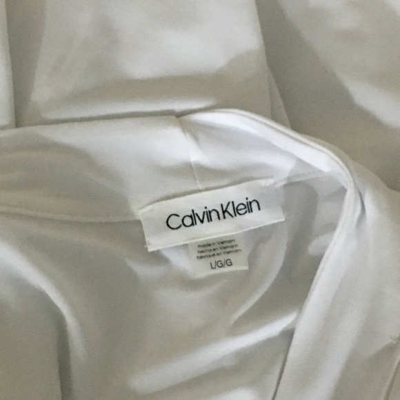 Calvin Klein NWOT White Knot Sleeveless Top Large - Picture 7 of 7